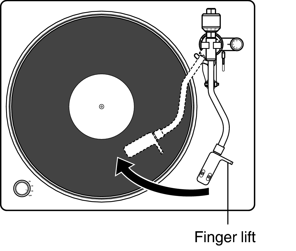 Ope tonearm play